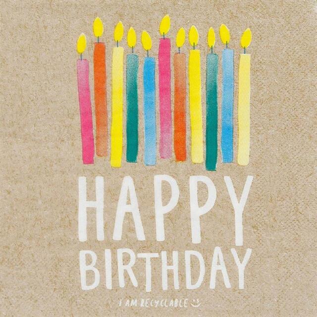 Talking Tables Happy Birthday Paper Napkins