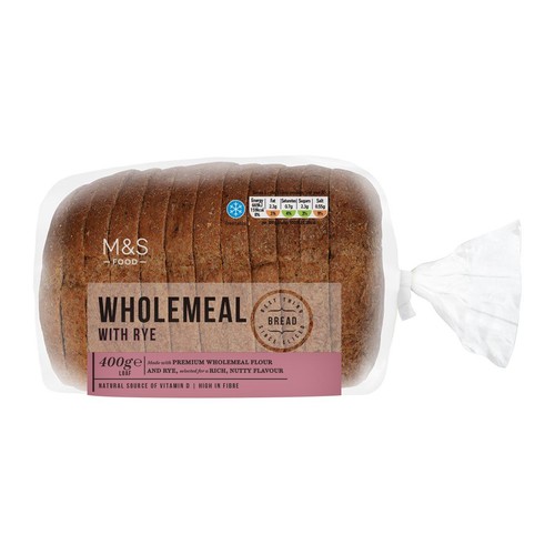 M&S Wholemeal Rye Sliced Bread Loaf thumbnail 2