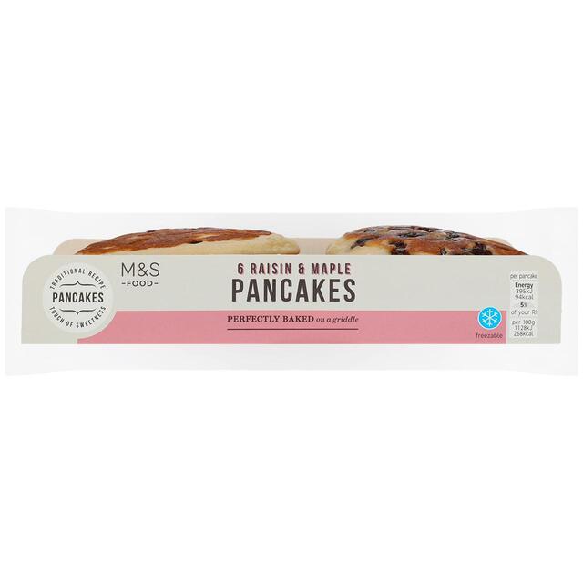 M&S Raisin & Maple Pancakes