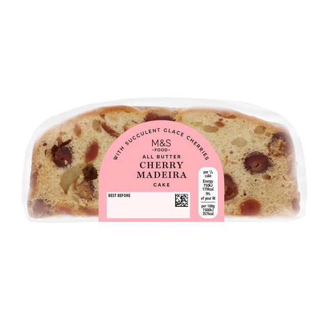 M&S Glace Cherry Madeira Cake thumbnail 2