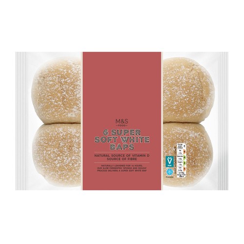M&S Super Soft White Baps thumbnail 2
