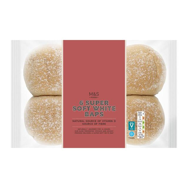 M&S Super Soft White Baps thumbnail 2