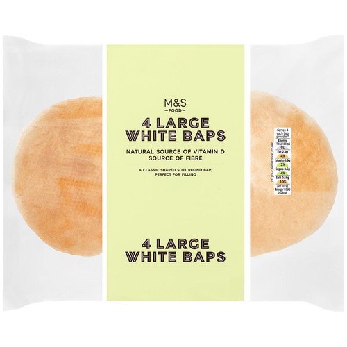 M&S Large White Baps thumbnail 2