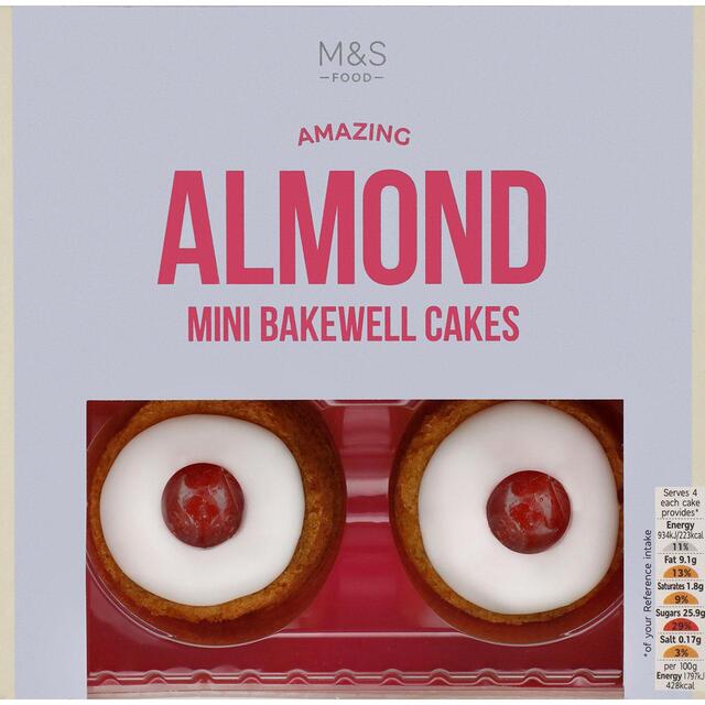 M&S Mini Almond Bakewell Cakes