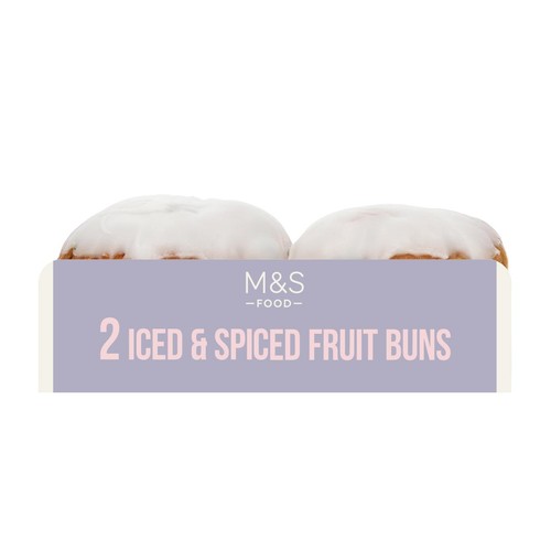 M&S Iced & Spiced Fruit Buns