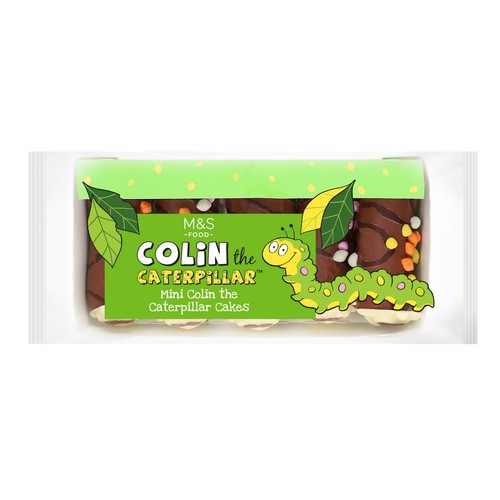 M&S Mini Colin The Caterpillar Cakes