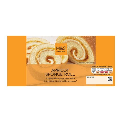 M&S Apricot Sponge Roll thumbnail 3