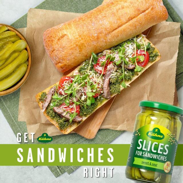 Kuhne Gherkin Sandwich Slices thumbnail 3
