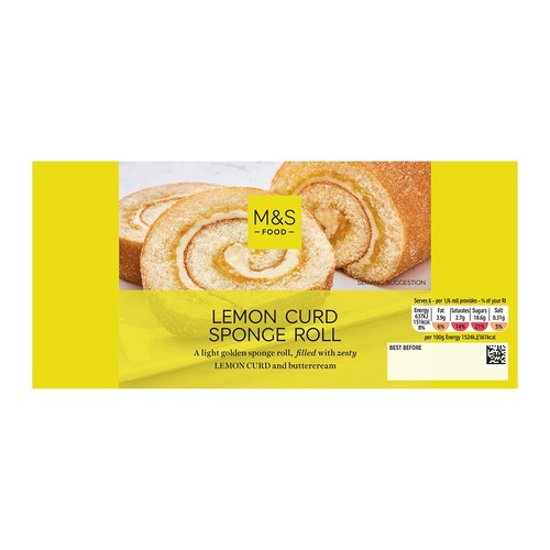 M&S Lemon Curd Sponge Roll thumbnail 3
