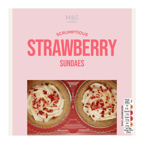 M&S Strawberry & Cream Sundaes thumbnail 2