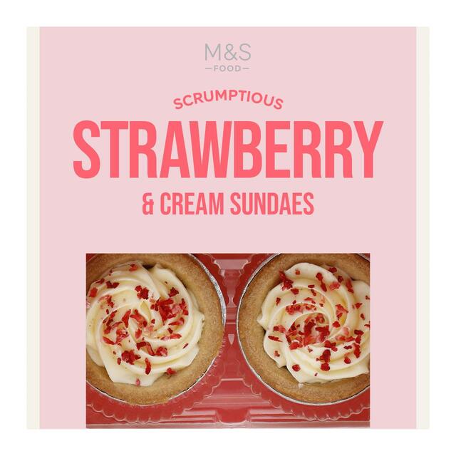 M&S Strawberry & Clotted Cream Sundaes