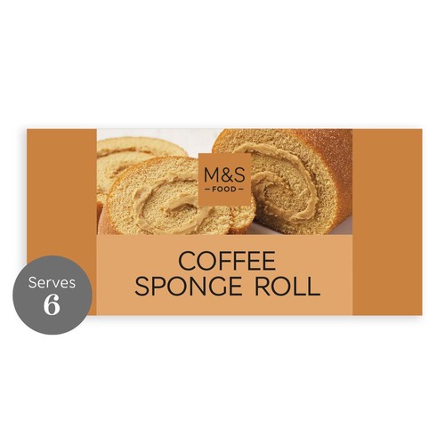 M&S Coffee Sponge Roll thumbnail 2
