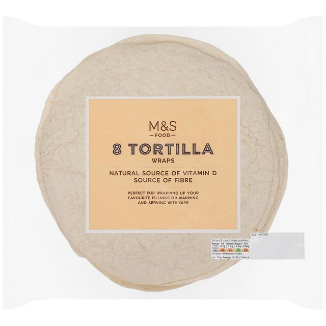 M&S Soft Tortilla Wraps