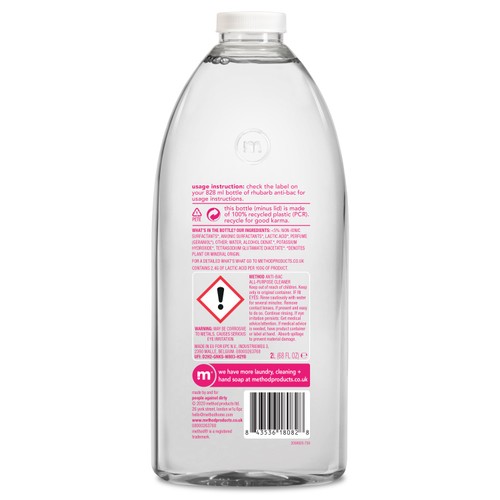 Method Antibacterial All Purpose Cleaner Refill Rhubarb thumbnail 2