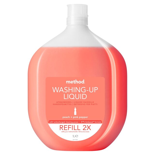 Method Washing Up Liquid Refill Peach & Pink Pepper