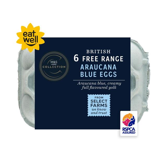 M&S Collection Araucana Blue Free Range Mixed Size Eggs