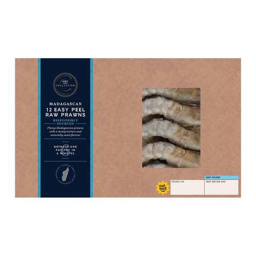 M&S Collection Organic Madagascan Raw Prawns Frozen thumbnail 2