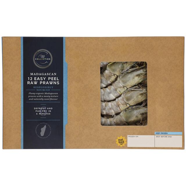 M&S Collection Organic Madagascan Raw Prawns Frozen