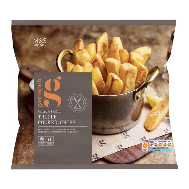 M&S Gastropub Triple Cooked Chips Frozen thumbnail 2