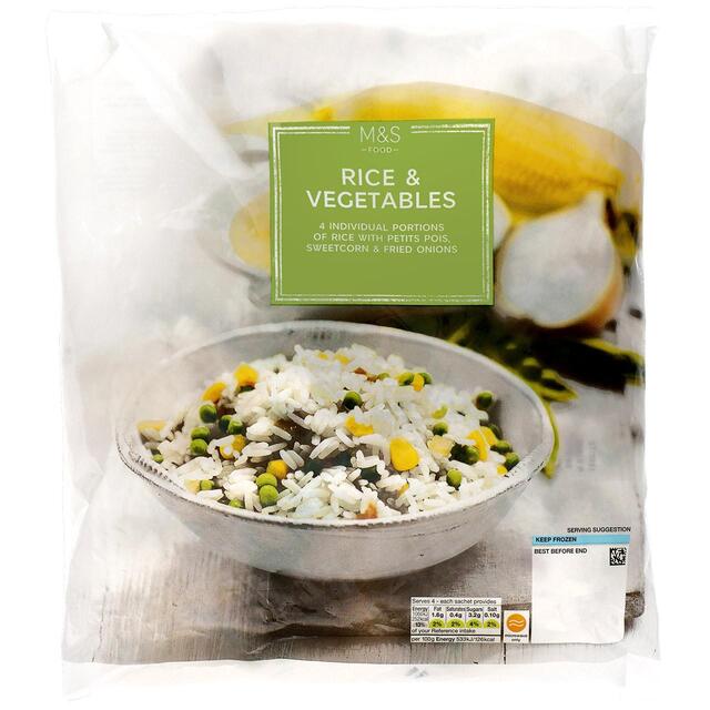 M&S Rice & Vegetables Frozen