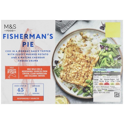 M&S Potato Topped Fisherman's Pie Frozen 270g