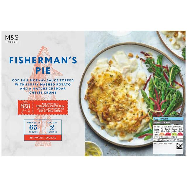 M&S Potato Topped Fisherman's Pie Frozen