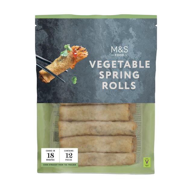M&S 12 Vegetable Spring Rolls Frozen