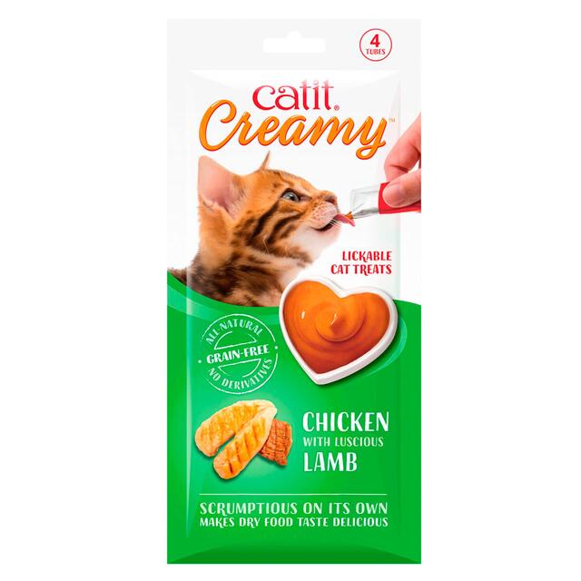 Catit Creamy Lickable Treats Chicken & Lamb