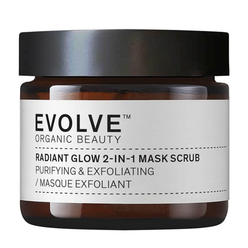 Evolve Organic Radiant Glow 2-in-1 Mask Scrub