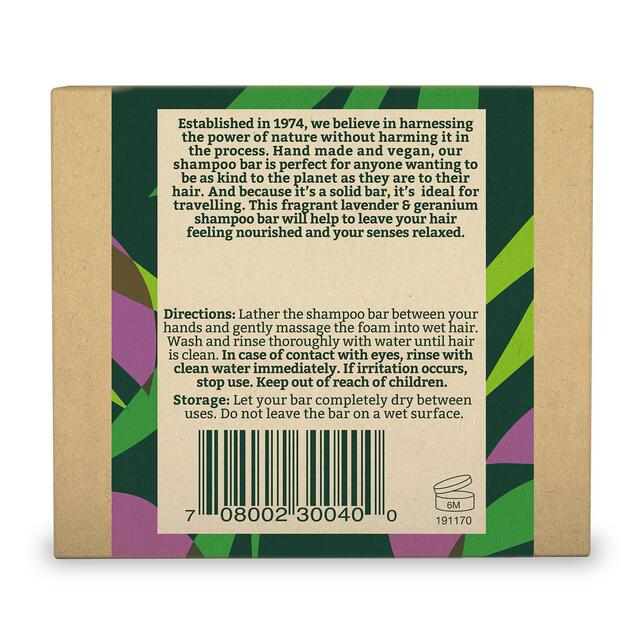 Faith in Nature Lavender & Geranium Shampoo Bar thumbnail 2
