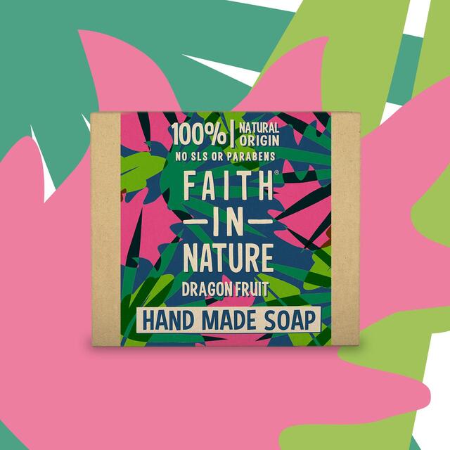 Faith in Nature Dragon Fruit Pure Handmade Soap Bar thumbnail 3