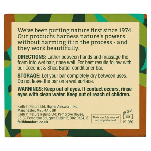 Faith in Nature Coconut & Shea Butter Shampoo Bar thumbnail 7