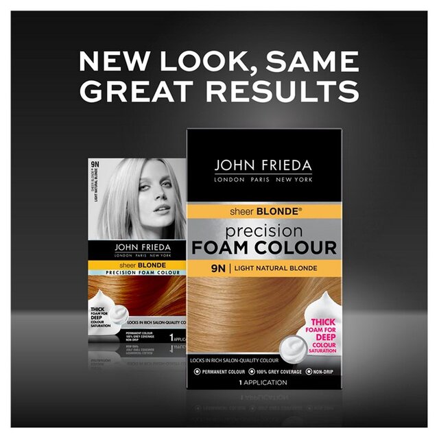 John Frieda Precision Foam Colour Light Natural Blonde 9N thumbnail 5