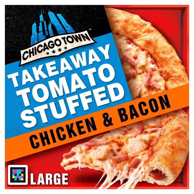 Chicago Town Takeaway Stuffed Crust Chicken & Bacon Large Pizza
