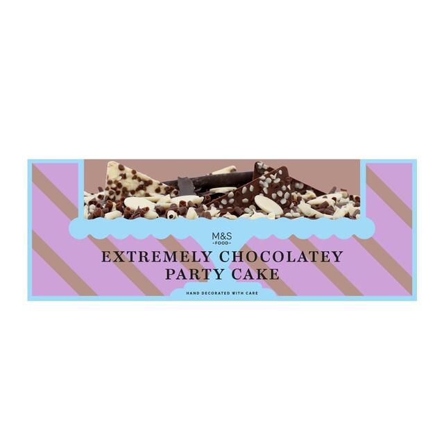 M&S Extremely Chocolatey Party Cake thumbnail 2