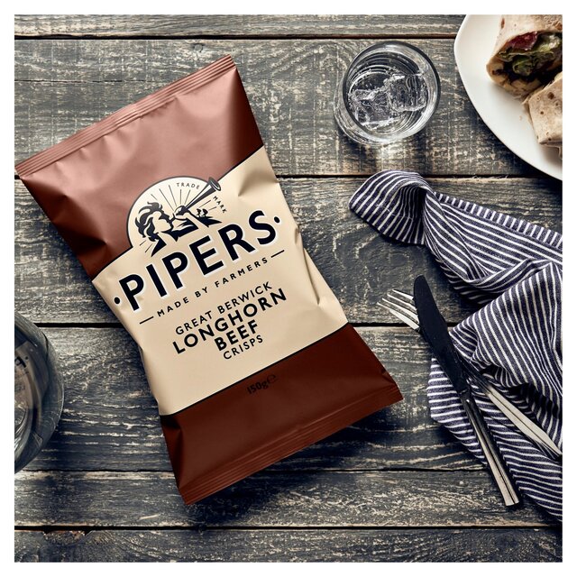 Pipers Great Berwick Longhorn Beef Sharing Bag Crisps thumbnail 3