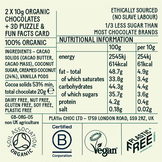 PLAYin CHOC Endangered Animals Organic Chocolate + Surprise Toy thumbnail 7