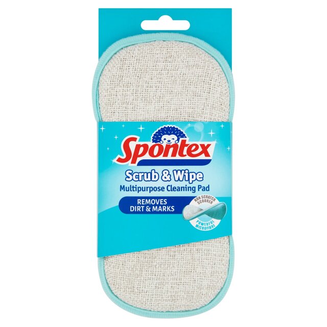 Spontex Scrub & Wipe Microfibre Pad - Image 1