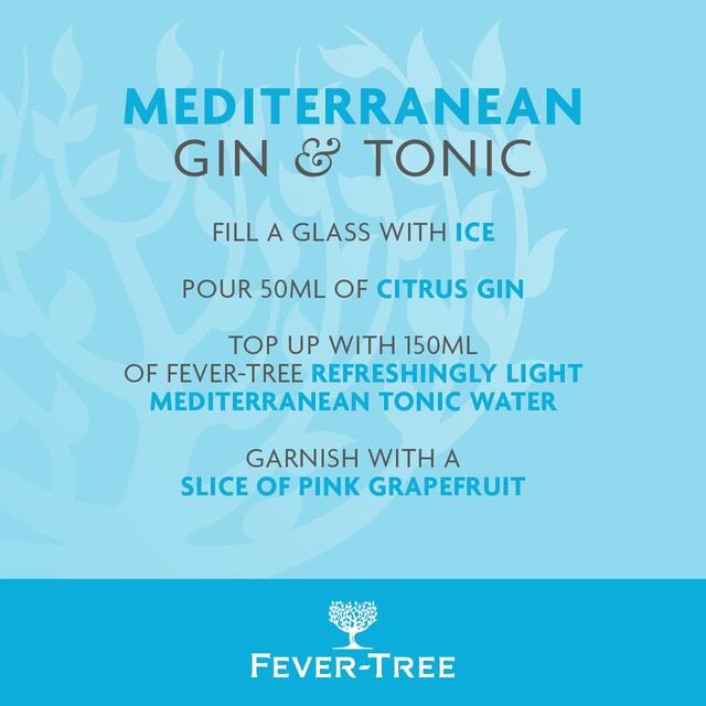 Fever-Tree Light Mediterranean Tonic Cans thumbnail 3
