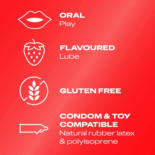 Durex Strawberry Lube Water Based Flavoured Edible thumbnail 4