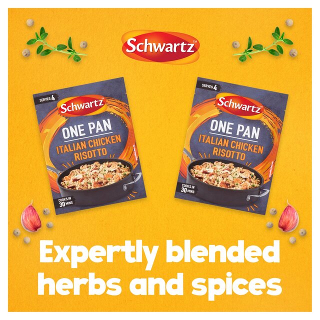 Schwartz Italian Chicken & Mushroom Risotto One Pan thumbnail 5