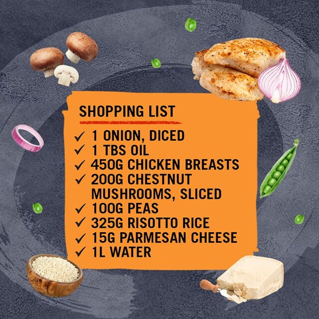 Schwartz Italian Chicken & Mushroom Risotto One Pan thumbnail 6