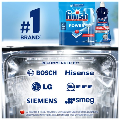 Finish Power Dishwasher Tablets, Original thumbnail 3