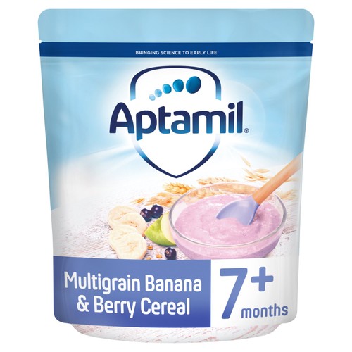 Aptamil Banana & Berry Multigrain Porridge Baby Cereal 7+ Months thumbnail 5