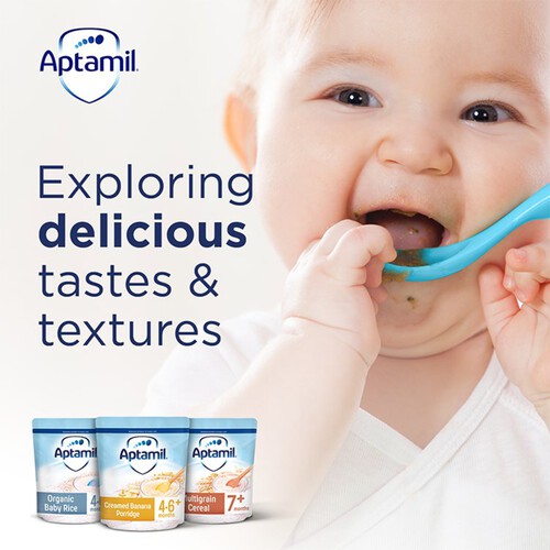 Aptamil Banana & Berry Multigrain Porridge Baby Cereal 7+ Months thumbnail 6