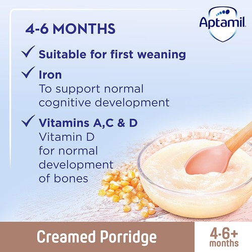 Aptamil Creamy Porridge, 4 mths+ thumbnail 2