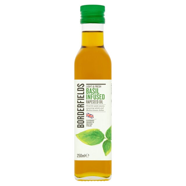 Borderfields Cold Pressed Rapeseed Oil Basil Infusion