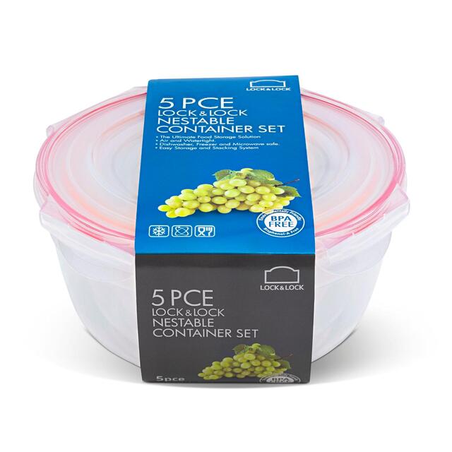 LocknLock Round Food Container Set thumbnail 4