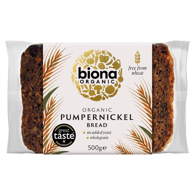Biona Organic Pumpernickel Bread Sliced