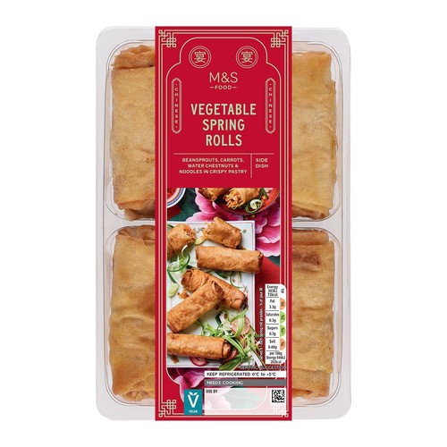 M&S 6 Vegetable Spring Rolls thumbnail 2